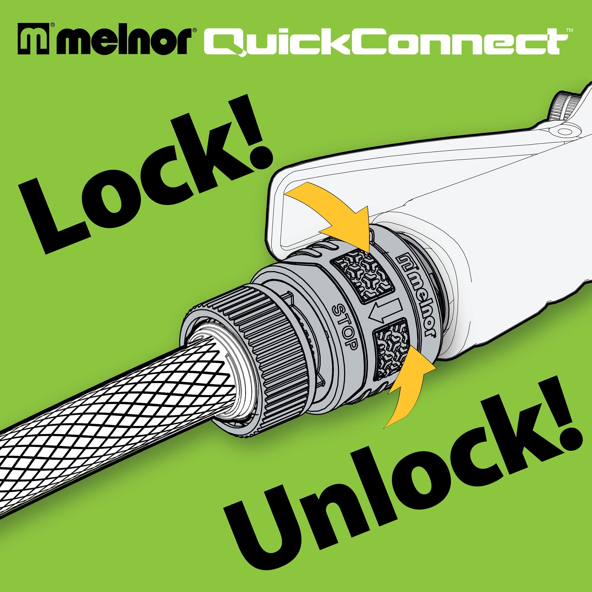 Melnor 65175AMZ rubberized grip connector for comfortable handling