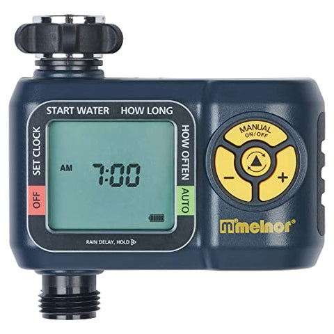 Back panel of AquaTimer showing battery access for reliable operation.