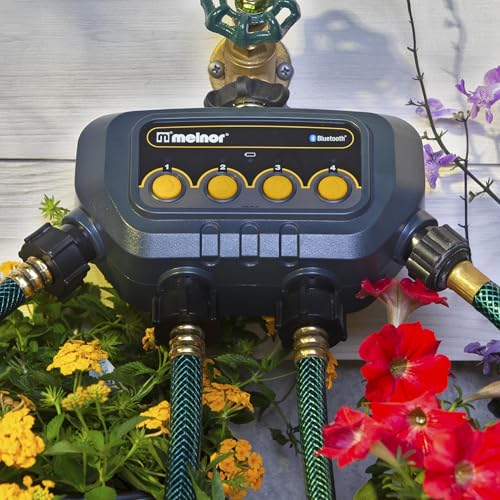 Melnor timer with app control on a smartphone