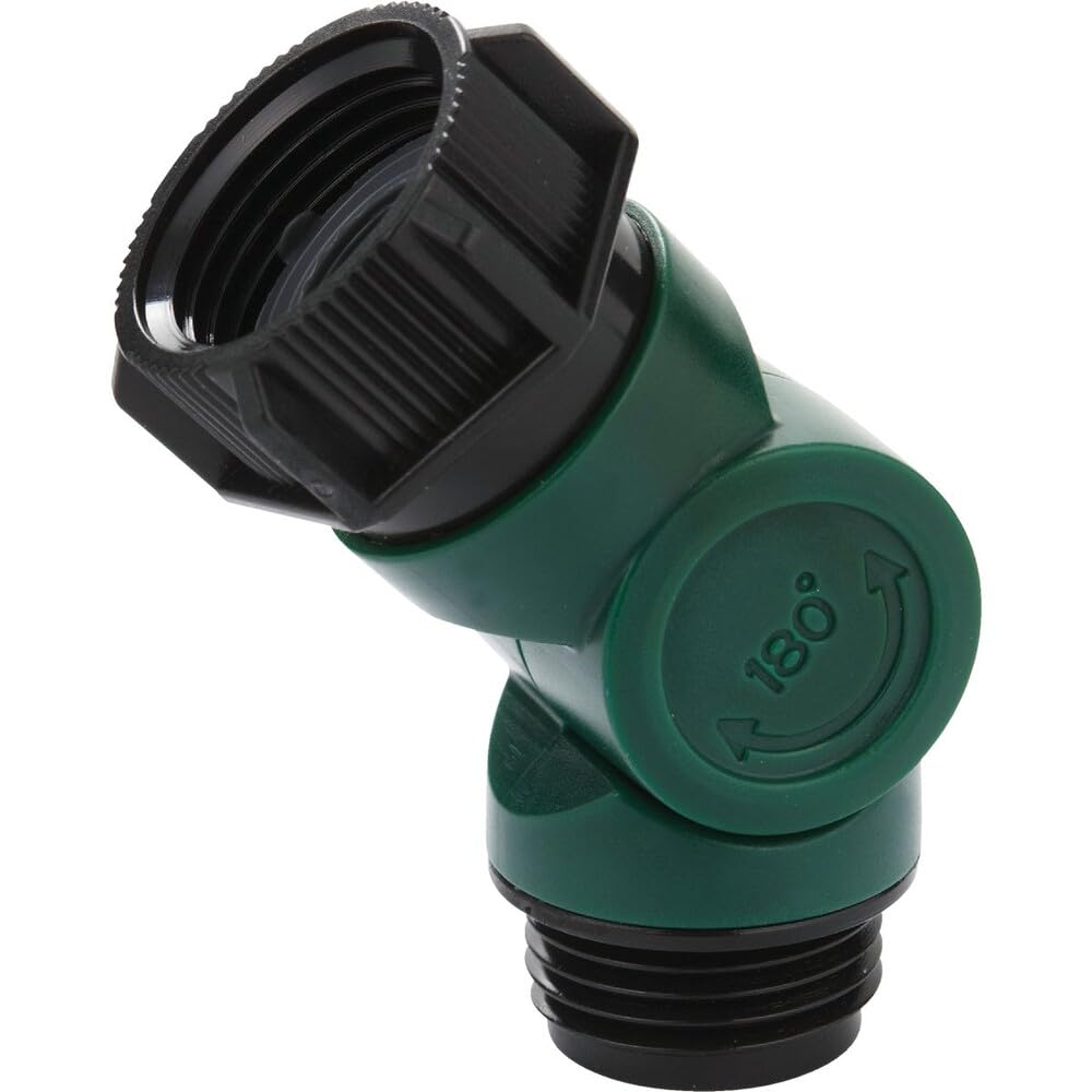 Melnor durable faucet attachment suitable for year-round outdoor use.