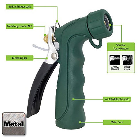 Melnor insulated grip provides comfort and control during long watering sessions.