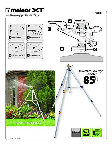 Melnor QuickConnect adapter attached for fast hose connections