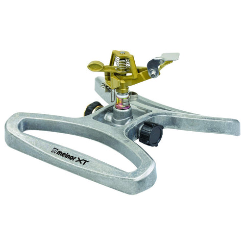 Melnor QuickConnect adapter enables quick hose connections for fast setup.