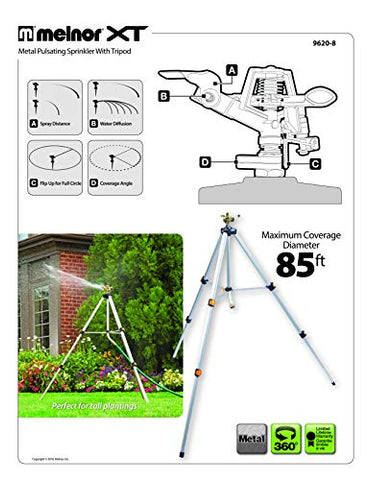 Melnor QuickConnect adapter attached for fast hose connections