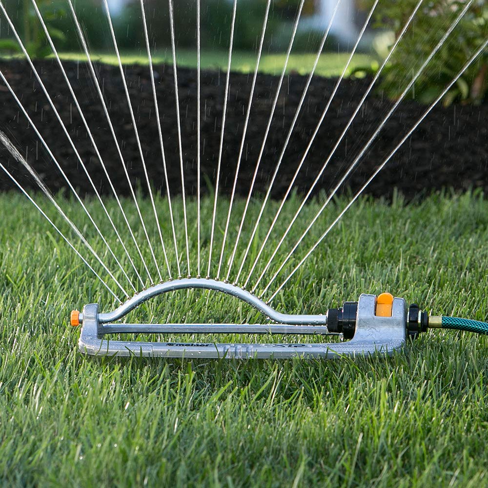 Melnor QuickConnect adapter enables fast, tool-free hose connections.