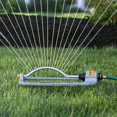 Melnor QuickConnect adapter enables fast, tool-free hose connections.