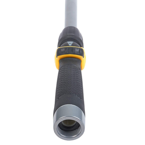 Melnor Relax Grip handle shows arthritis-friendly design for easier watering tasks.