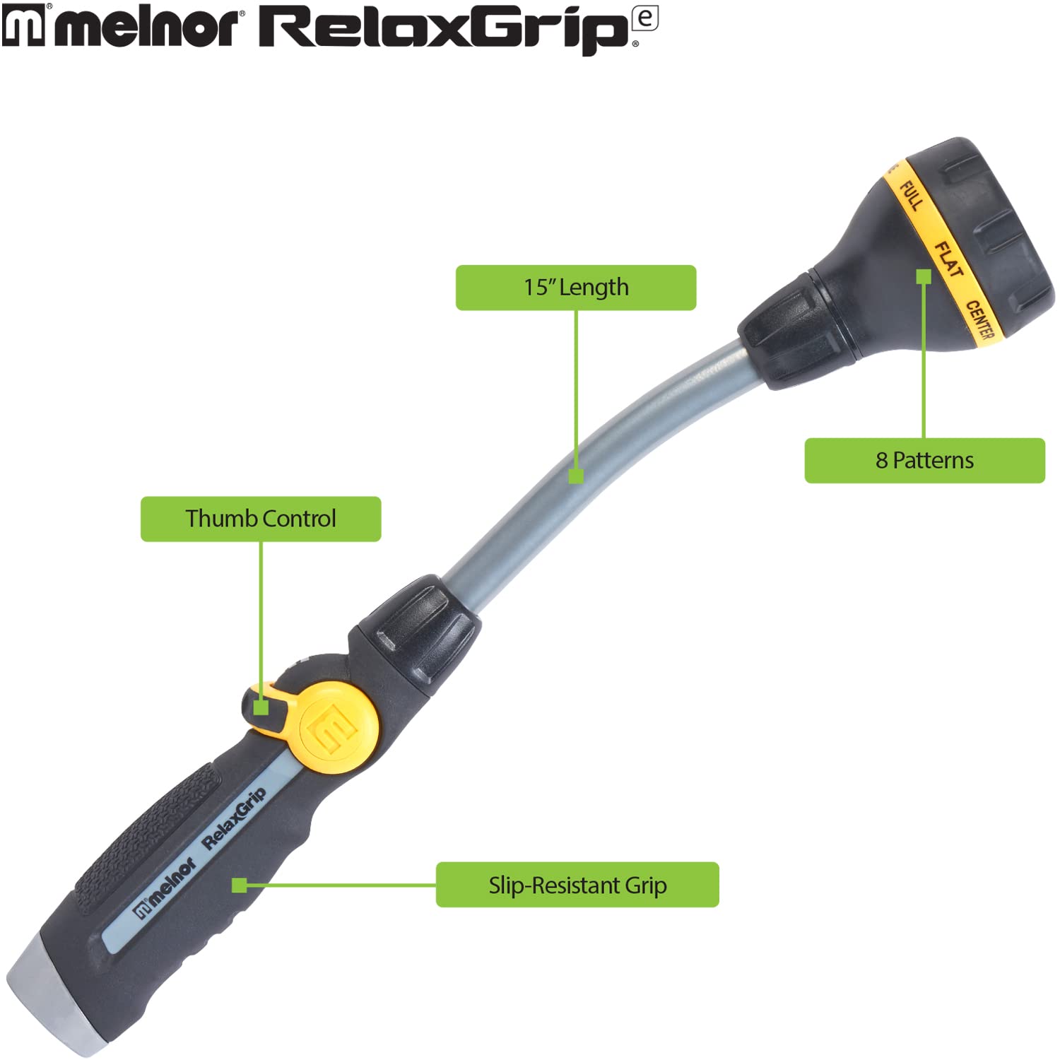Melnor Relax Grip saves wrist effort during longer watering sessions.