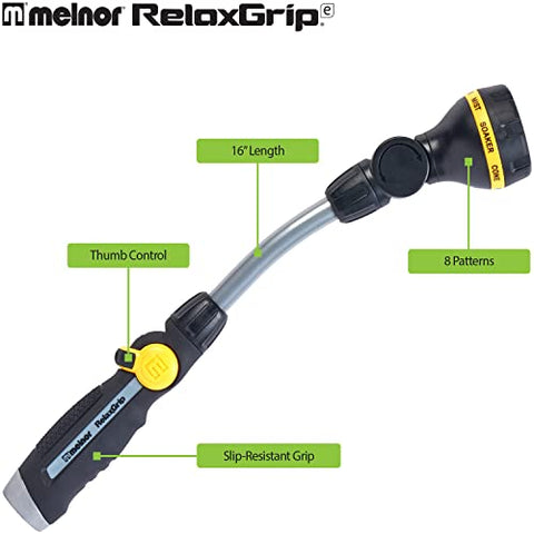 Melnor RelaxGrip 16-inch wand extends reach for hanging baskets