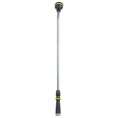 Removable stainless-steel sieve clears hard-water debris.