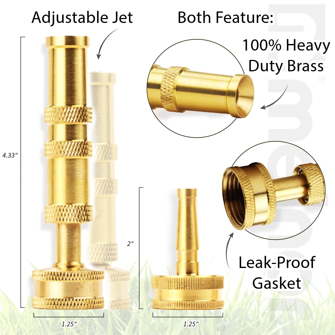 Melnor high-pressure jet nozzle delivers powerful flow for tough outdoor tasks.