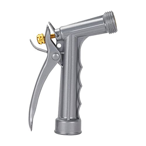 Melnor threaded nozzle tip enables easy attachment of accessories.