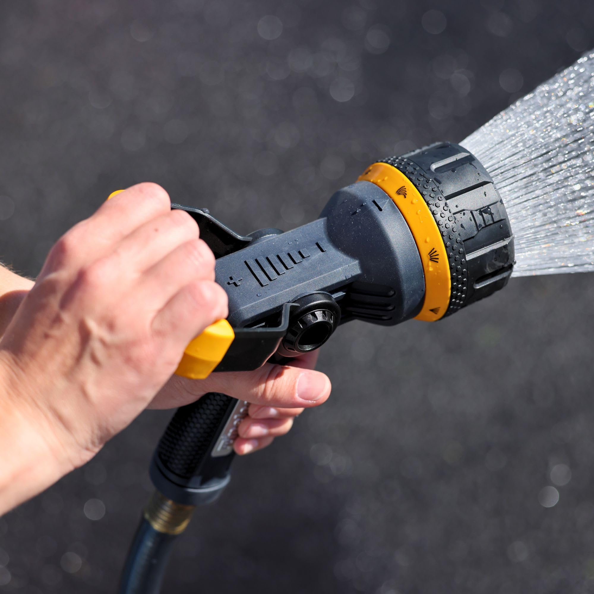 Melnor Torrent Fireman's Nozzle is ideal for car washing and patios.