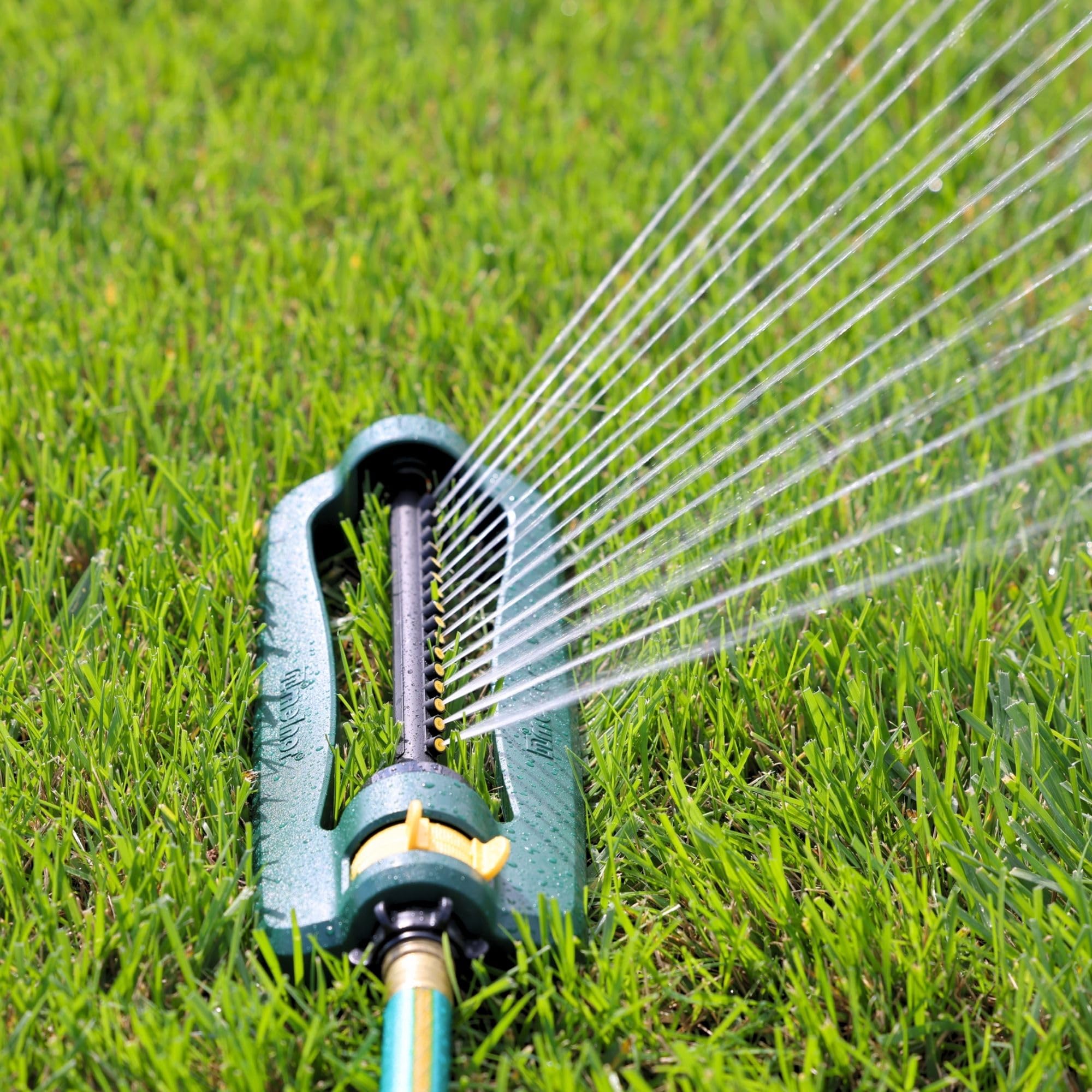 7-year warranty on Melnor Turbotek sprinkler for long-term reliability.