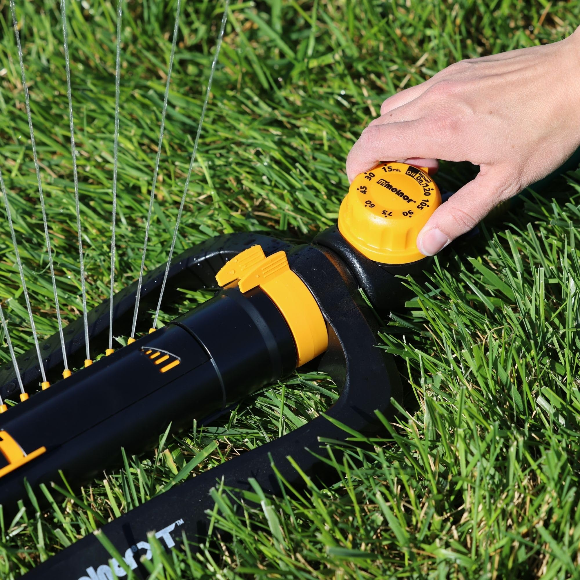 Melnor XT Turbo durable sprinkler for long seasons.