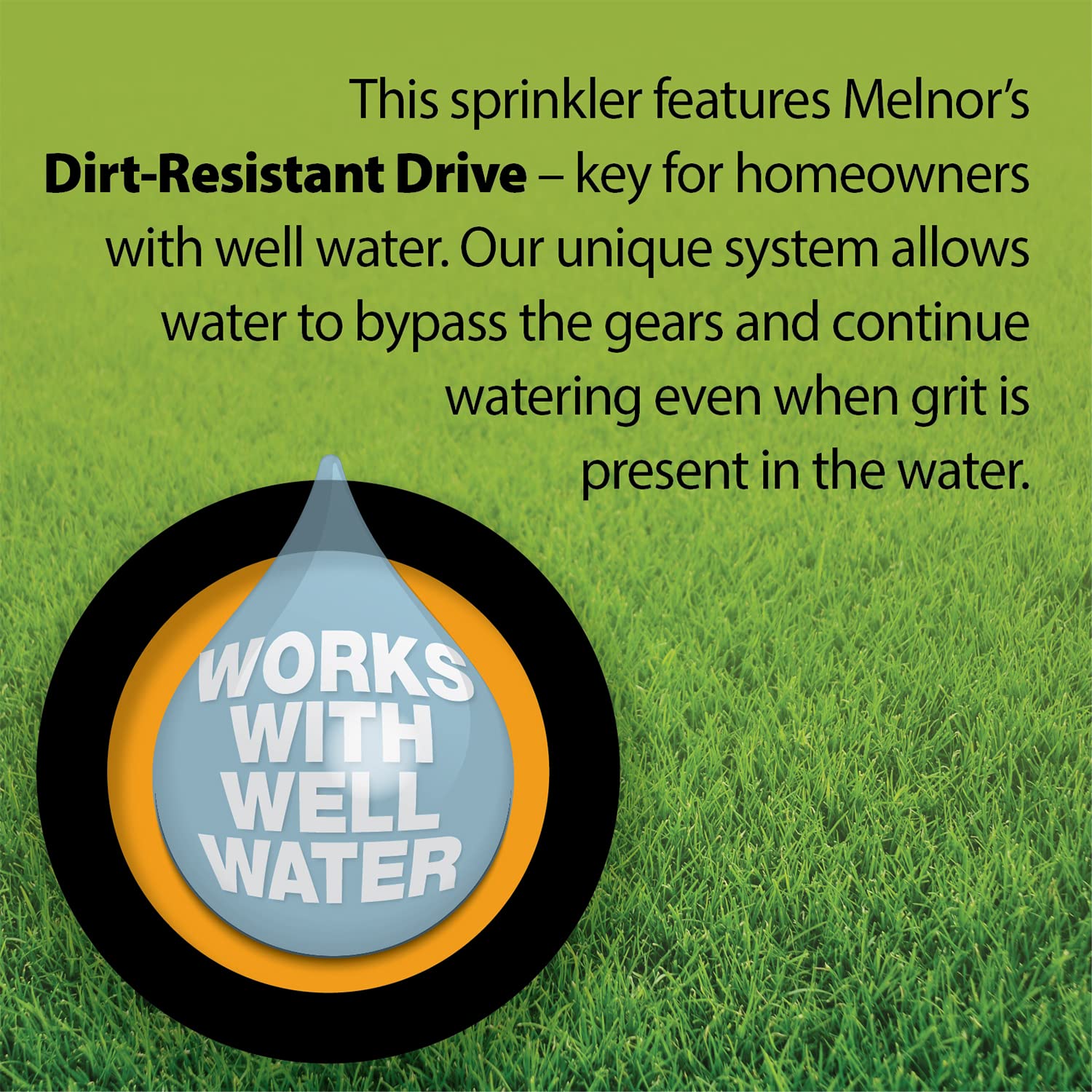 Melnor XT Turbo sprinkler covers up to 4,000 sq ft.