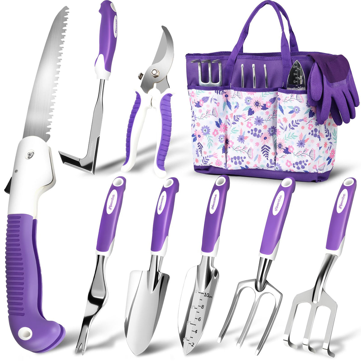 MelonArt folding saw for clean cuts in tight spaces, a key tool in the set.