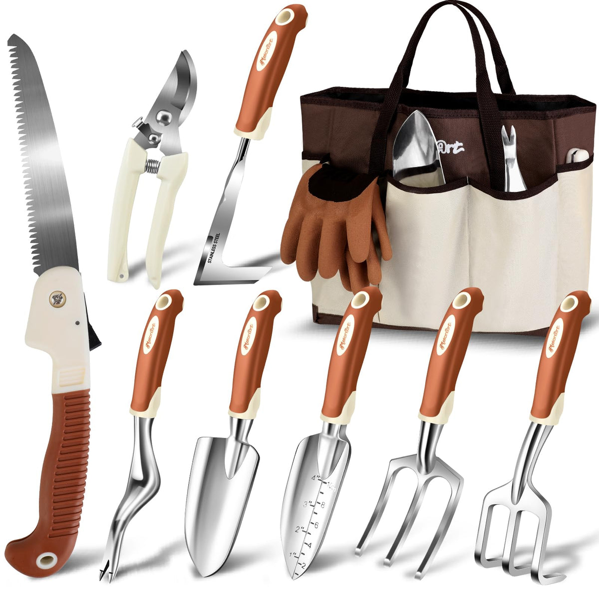MelonArt folding saw for quick pruning and precise cuts in the garden