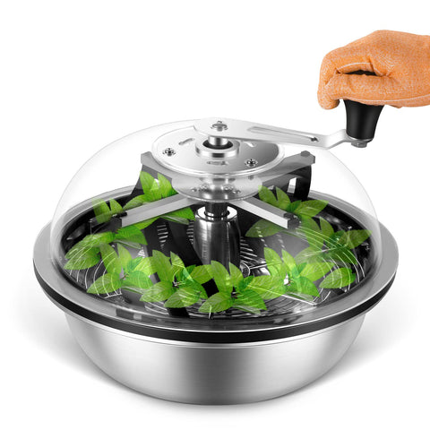 MELONFARM 13 inch leaf bowl trimmer with clear dome for precise trimming