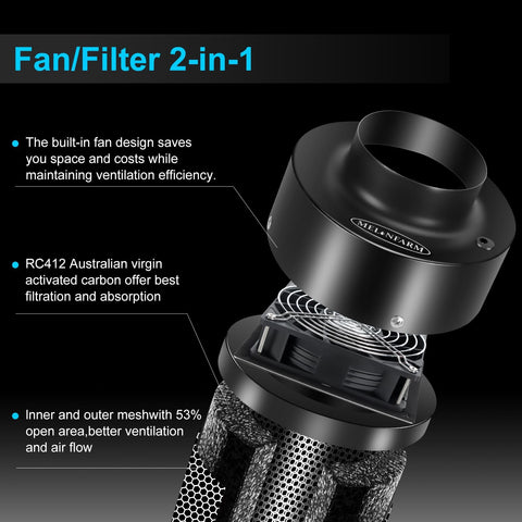 MELONFARM 190 CFM inline fan demonstrates strong airflow with low noise