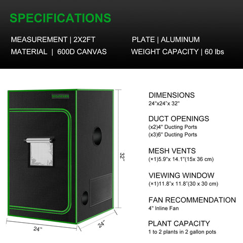 MELONFARM 2x2 grow tent easy setup for quick assembly