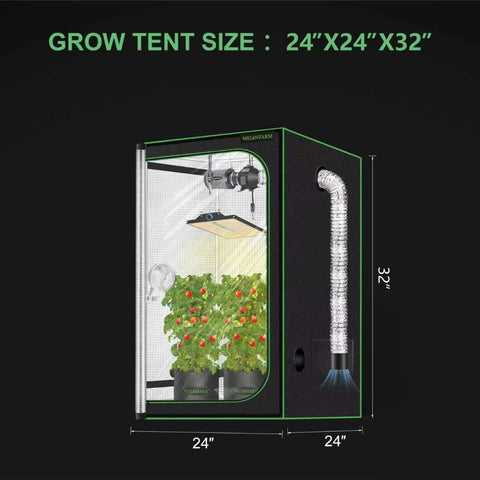 MELONFARM grow tent double-layer observation door for privacy.