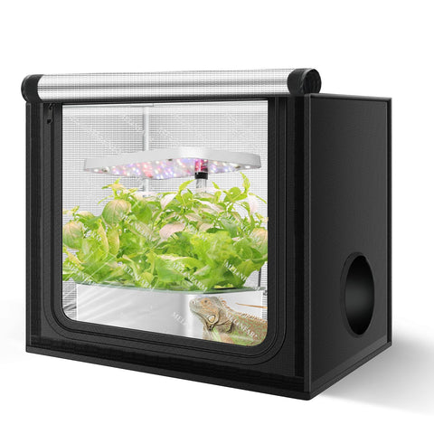 MELONFARM grow tent front view for compact indoor hydroponics setup