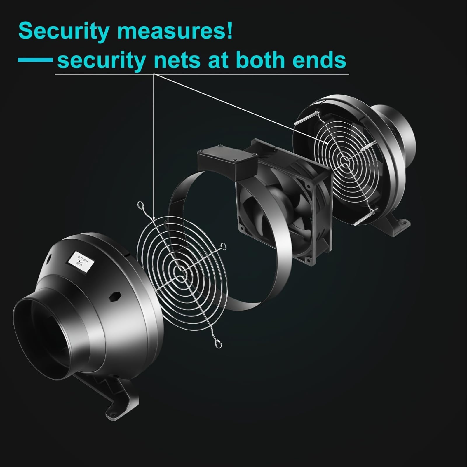 MelonFarm rubber coupler reduces vibration and seals connections.