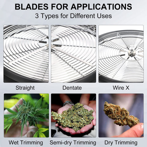 MELONFARM transparent dome offering full visibility while trimming buds and leaves