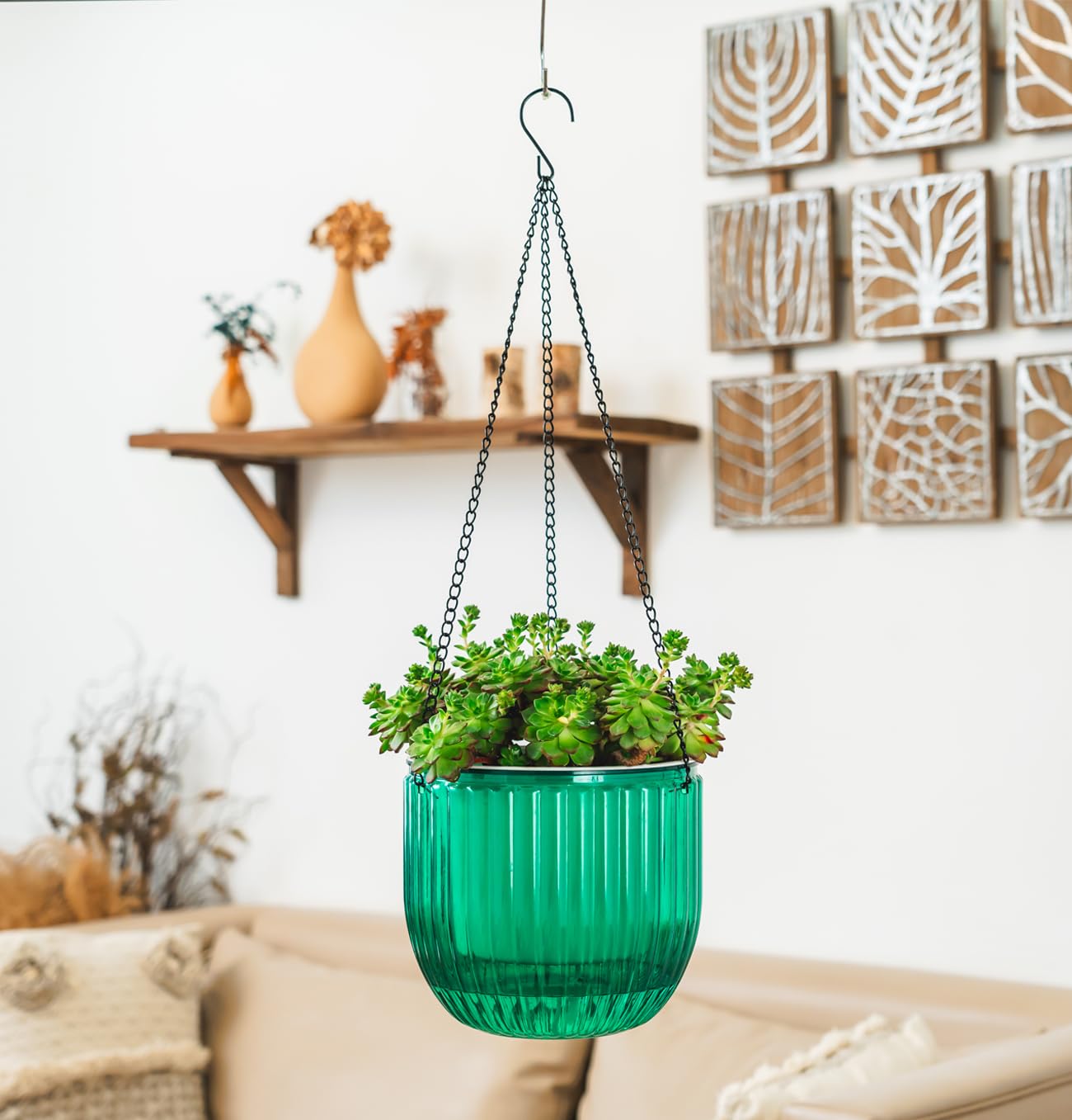 Melphoe inner pot drainage holes prevent overwatering and improve air flow.