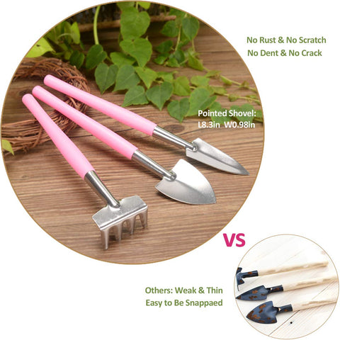 Melphoe rustless mini trowel and spade set with smooth operation