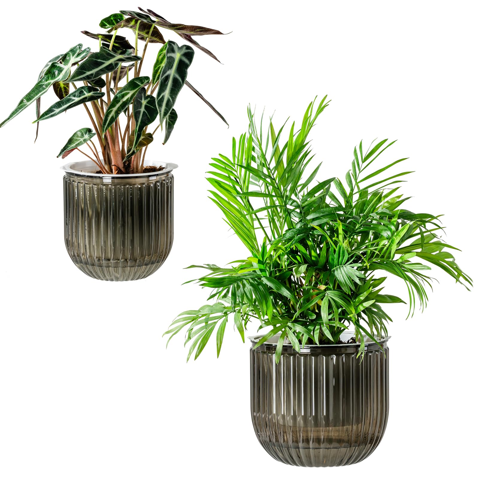 Melphoe self-watering pot outer pot showcases durable two-pack design for indoor gardening.