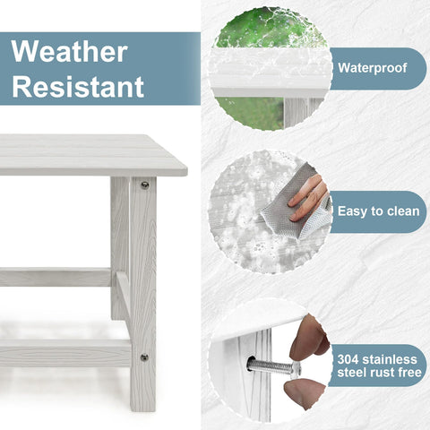 Meluvici Adirondack Side Table easy assembly in minutes