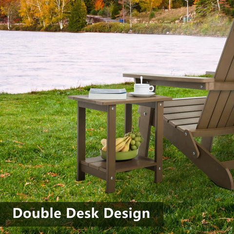 Meluvici Adirondack side table easy assembly with included screws