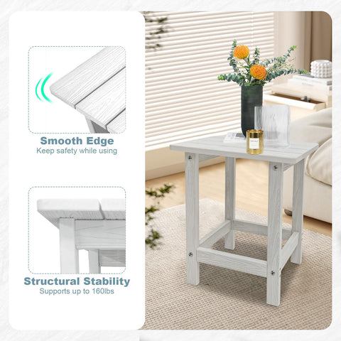 Meluvici Adirondack Side Table easy to clean with damp cloth and mild soap