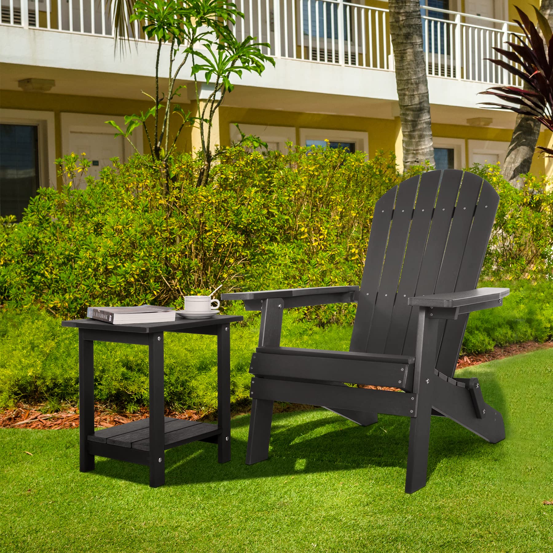 Meluvici Adirondack side table indoor or outdoor use with versatile style.
