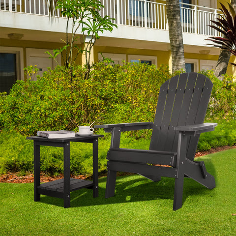 Meluvici Adirondack side table indoor or outdoor use with versatile style.