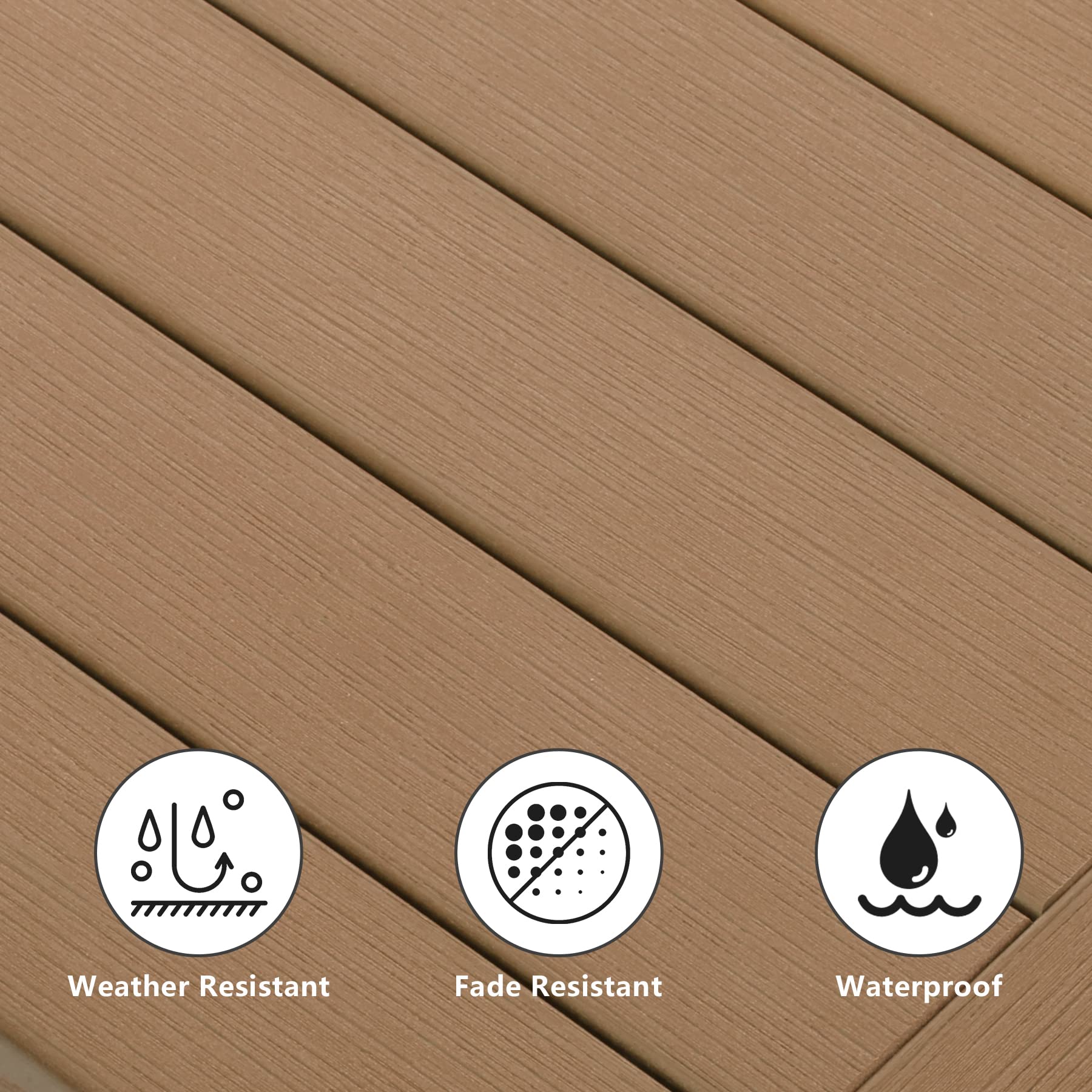 Meluvici Adirondack side table weather-resistant material close-up shows durability