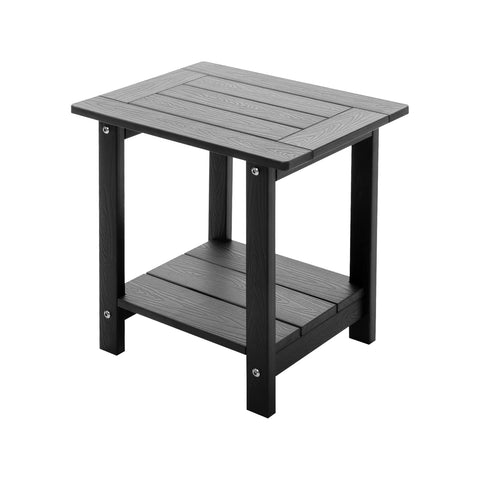 Meluvici double Adirondack side table upper deck storage for easy access.