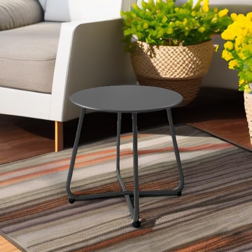 Meluvici lightweight patio table, easy to move indoors or outdoors.