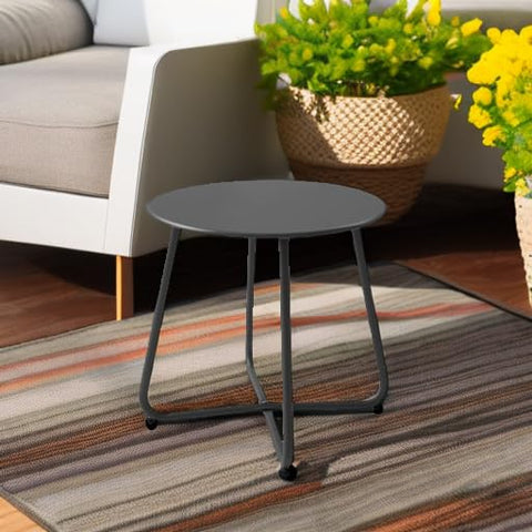 Meluvici lightweight patio table, easy to move indoors or outdoors.