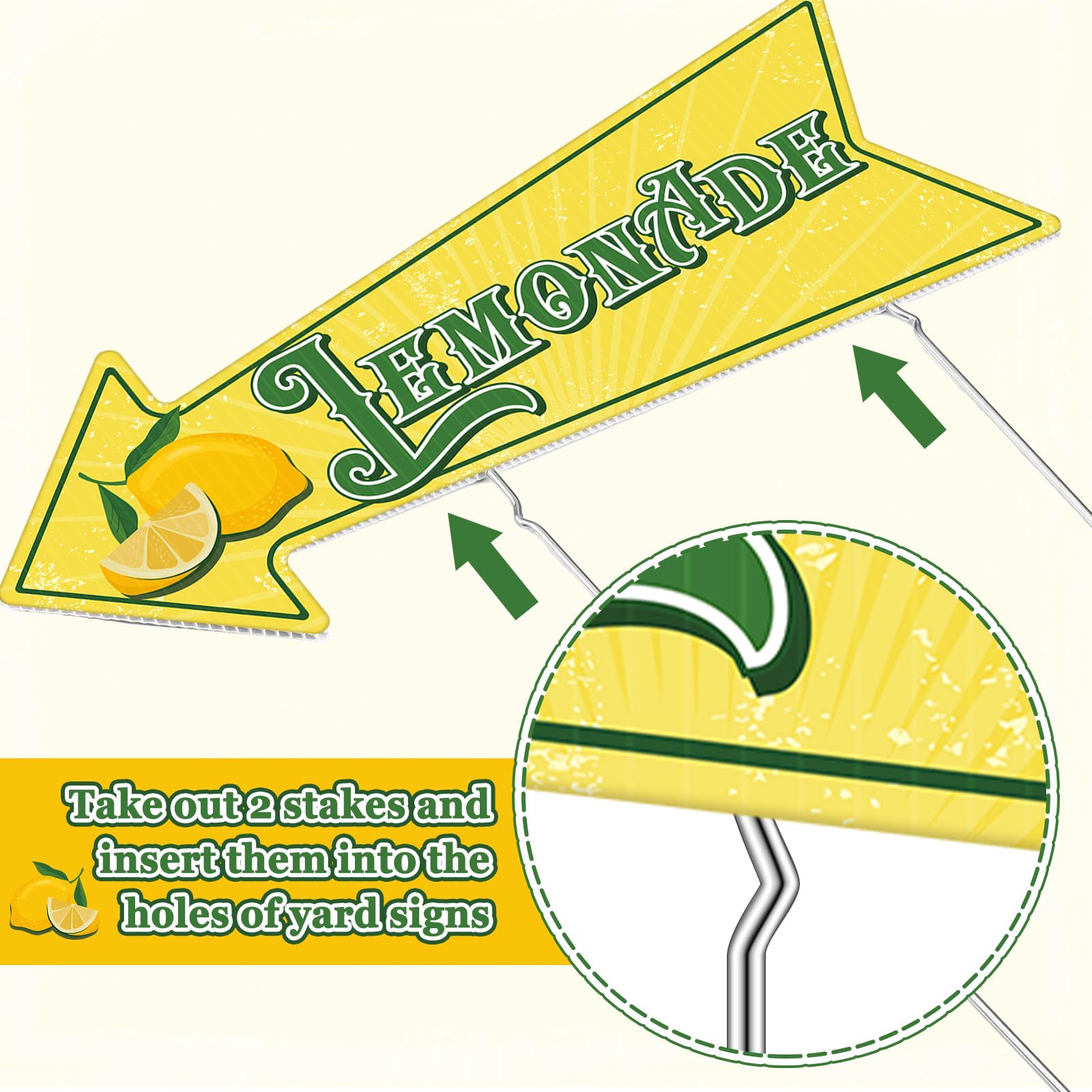 Memorywuu Double-sided lemonade sign attracts customers from both directions.