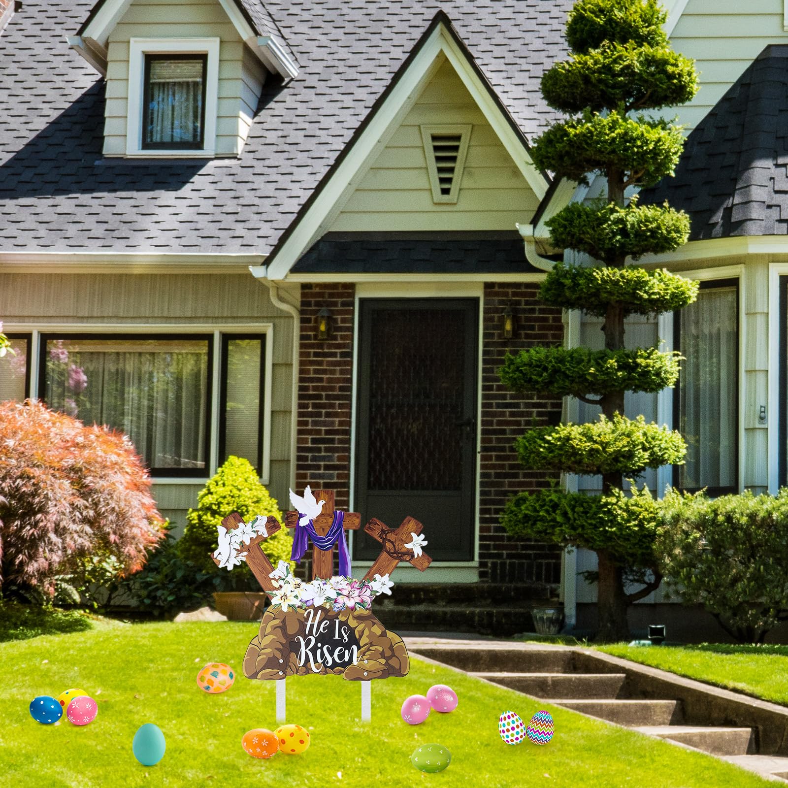 Memorywuu easter garden sign assembly is quick and reusable