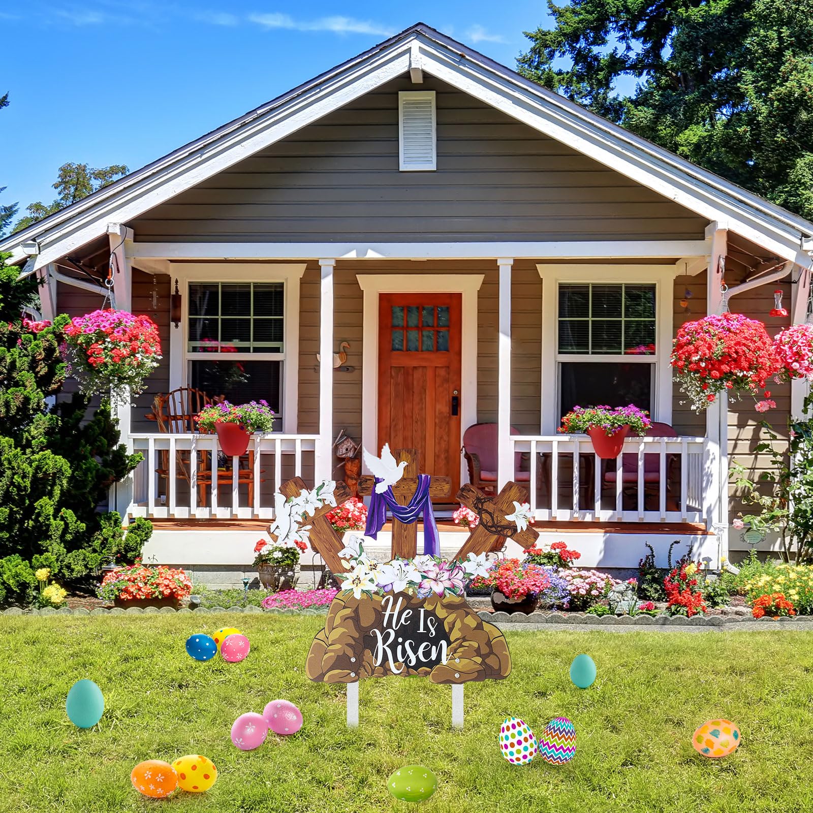 Memorywuu easter party outdoor decor creates welcoming event ambiance