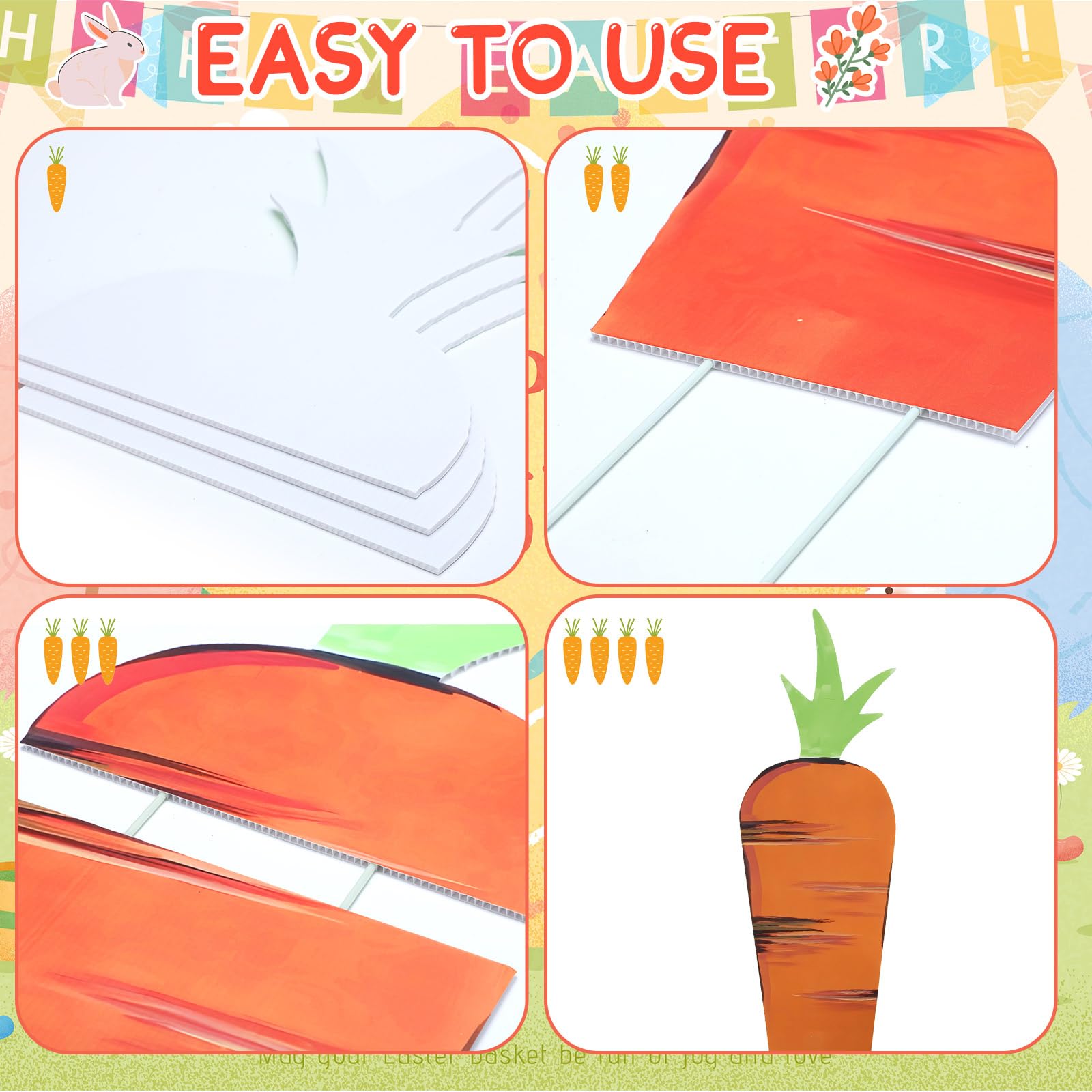 Memorywuu carrot ground plug two enhances yard with festive flair.