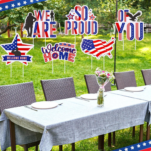 Memorywuu easy-install yard signs with stakes for fast setup