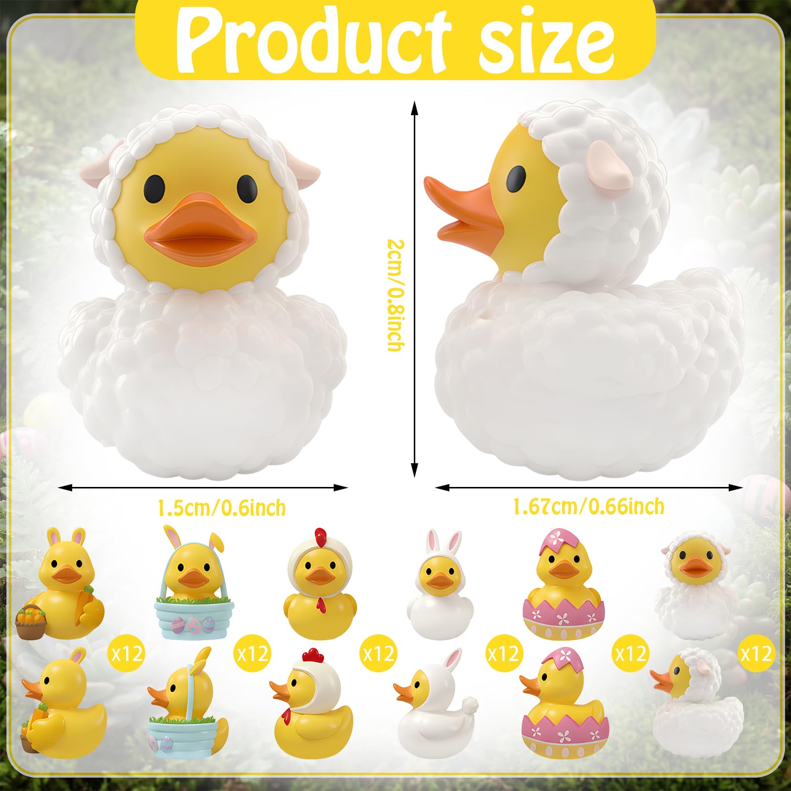 Memorywuu resin ducks stand 0.79 inch tall, perfect for shelves and desks