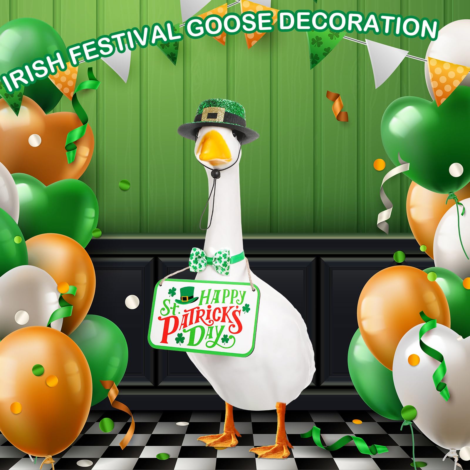 Memorywuu outdoor St. Patrick's Day decoration for garden parties and yard displays