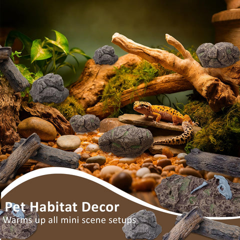 MEMOVAN miniature stone figures spark creativity in gardens and bonsai displays.