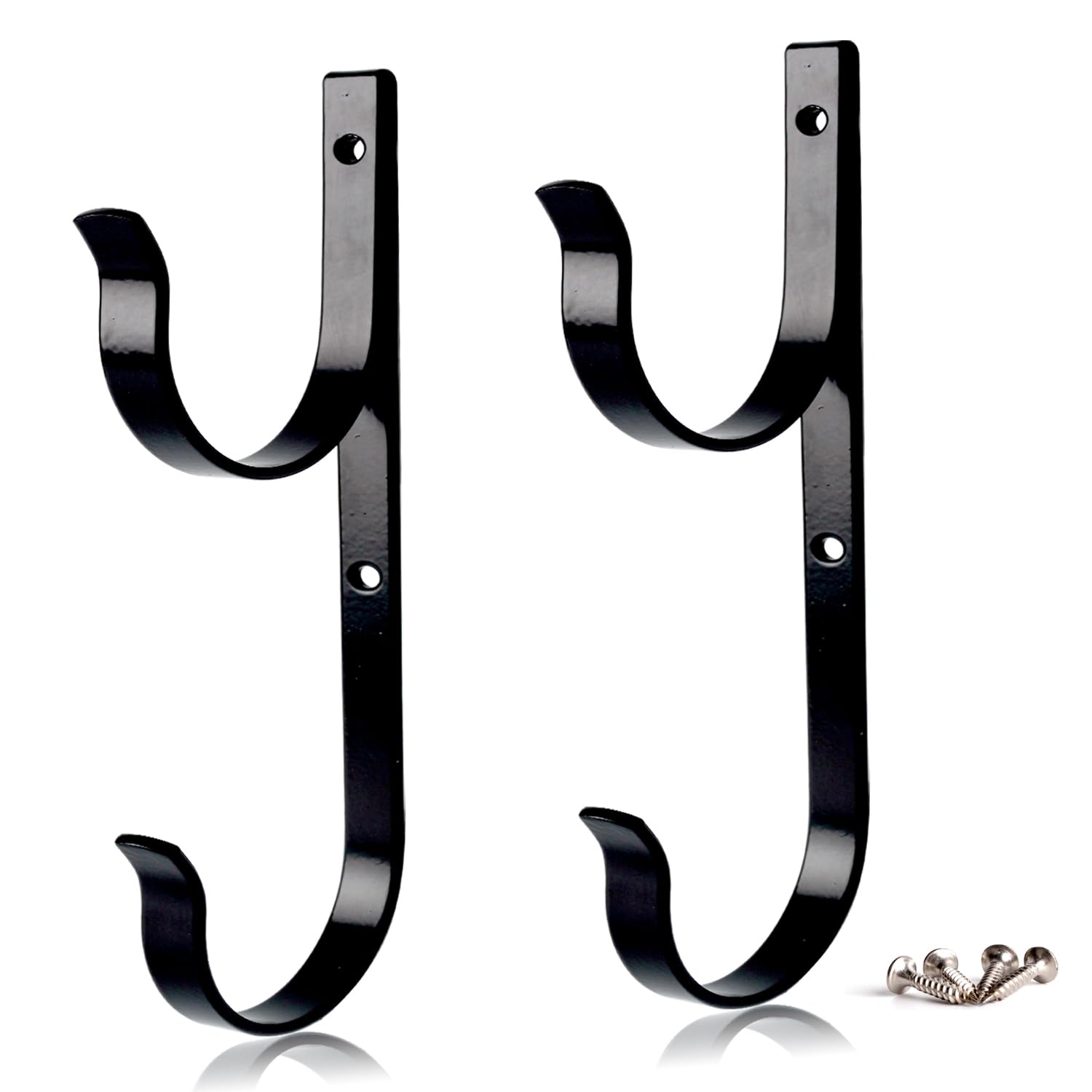 MENG ZHI AO pool pole hangers set for organized pool tools and easy storage.